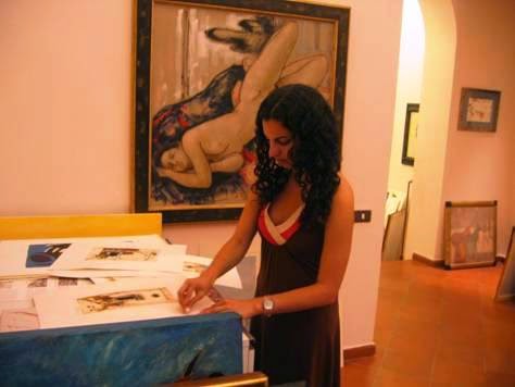 Arianna Ghazi from USA, internship in Arts